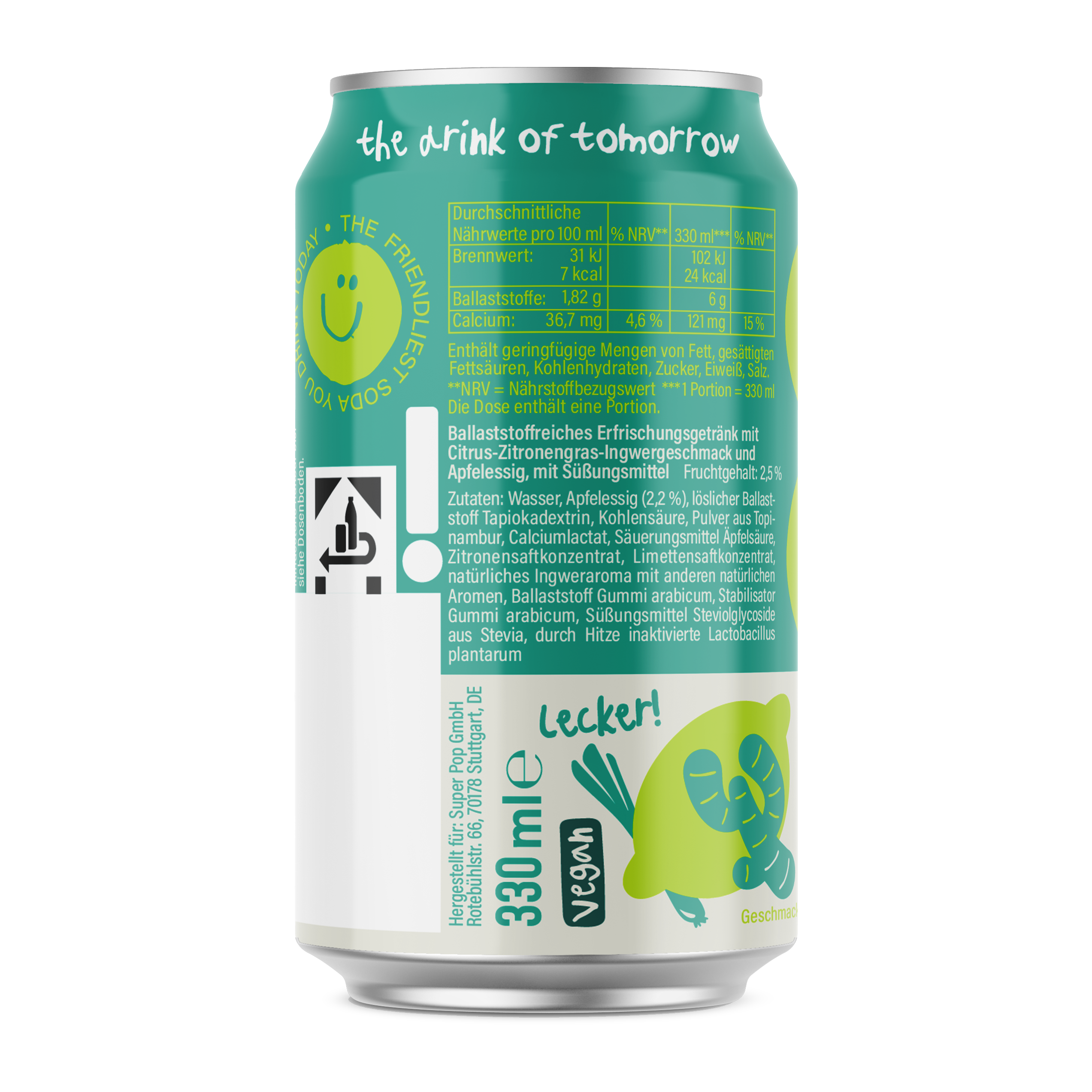SUPER POP CITRUS-LEMONGRASS-GINGER (24er-Pack)