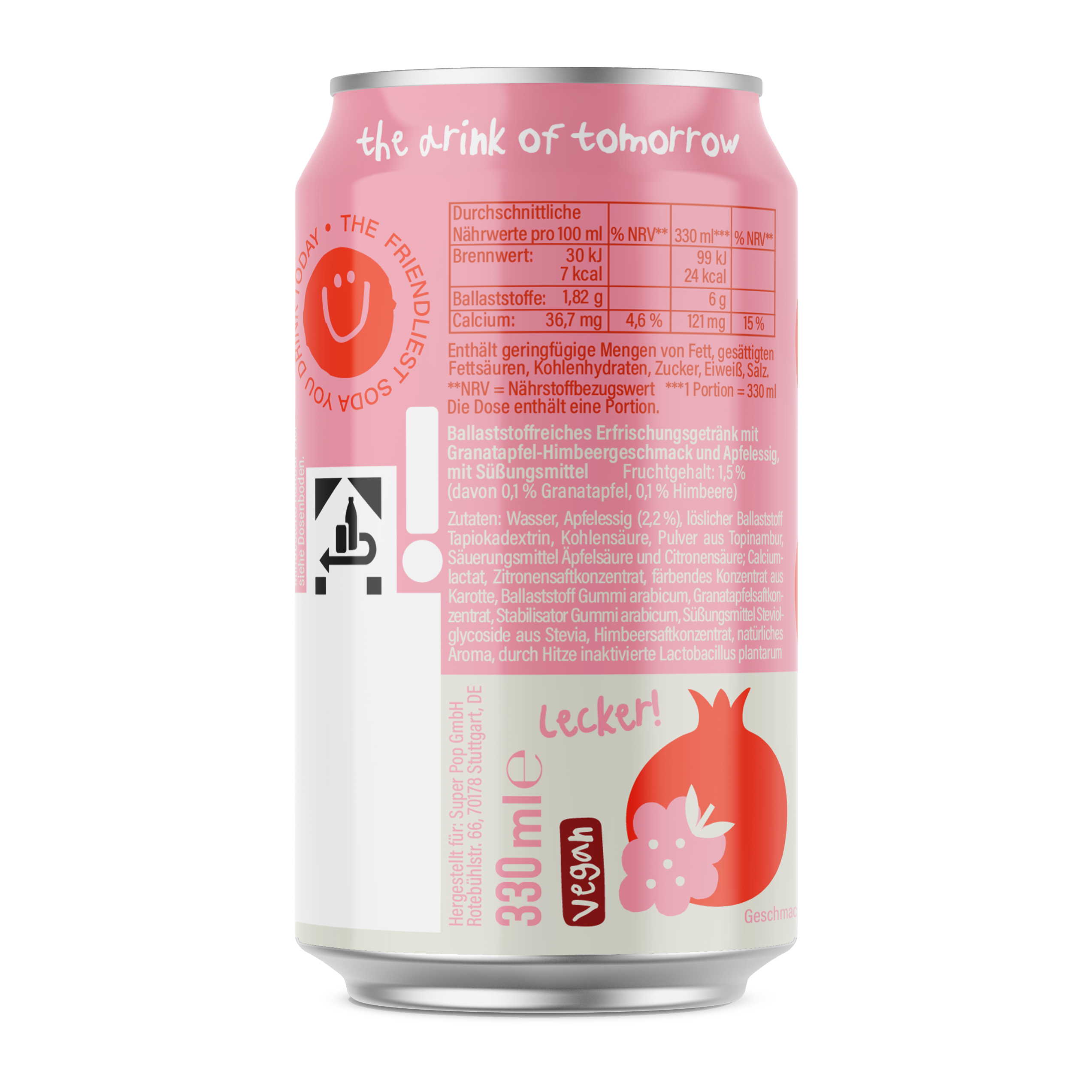 SUPER POP POMEGRANATE-RASPBERRY (24er-Pack)